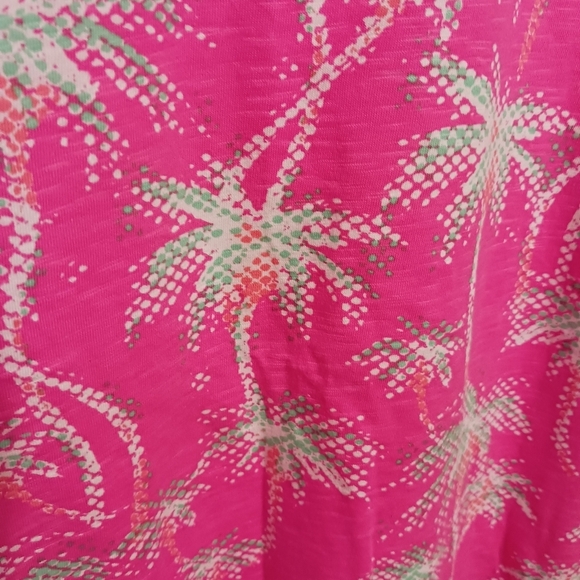 Capelton Palm Tree Dress Crew Neck T-shirt Beachy Pool Party 100% Cotton Med NWT - Picture 5 of 8